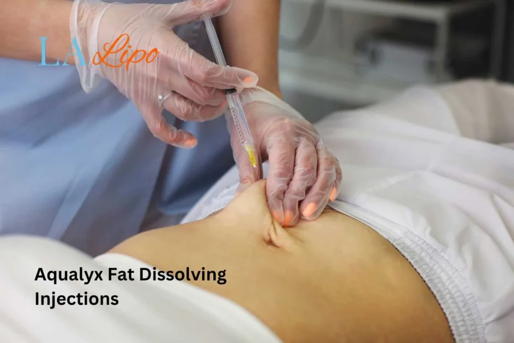woman having fat dissolving injections Tilbury in the stomach