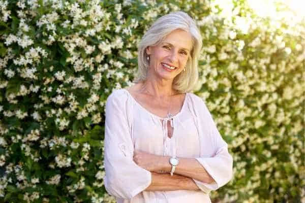 Older woman happy with urinary incontinence treatment Tilbury